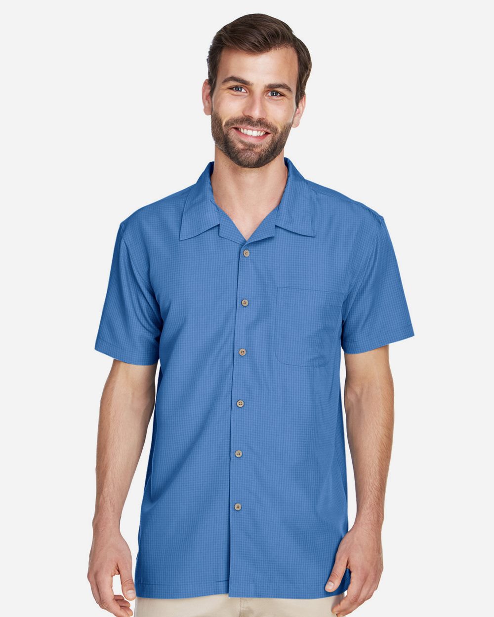 Men's Barbados Textured Camp Shirt - Harriton - M560