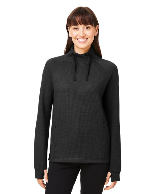 Women's Rhythm Waffle Cross-Neck Pullover - North End - NE200W