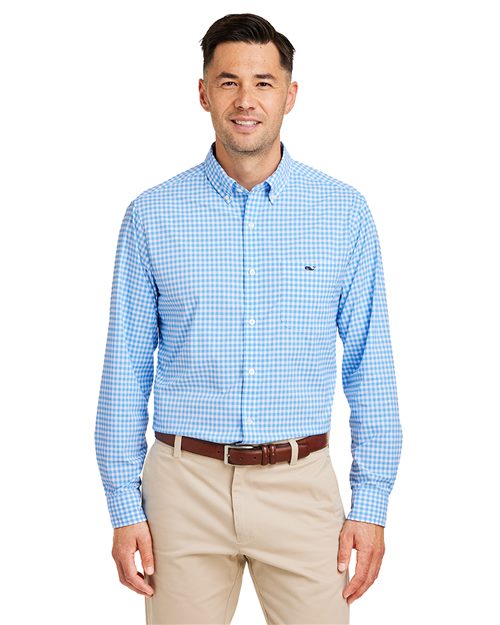 Men's On-The-Go Nylon Gingham Shirt - vineyard vines - W012060