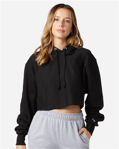 Women's Reverse Weave® Hooded Cropped Sweatshirt - Champion - RW01W