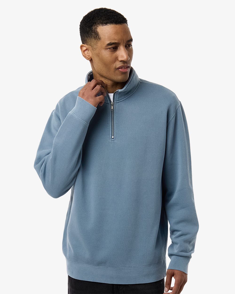 Unisex Pigment-Dyed Quarter-Zip Pullover - Independent Trading Co. - PRM4600QZ