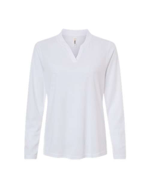 Women's Nova Performance Long Sleeve Pique Polo - CORE365 - 16389