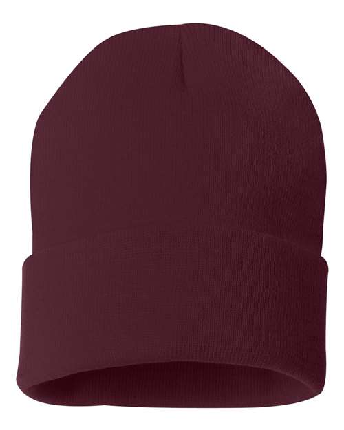12" Solid Cuffed Beanie - Sportsman - SP12