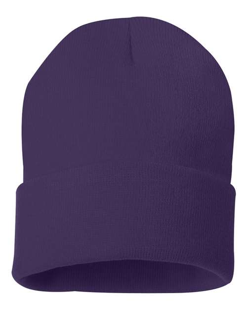 12" Solid Cuffed Beanie - Sportsman - SP12