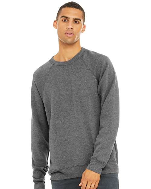 Unisex Sponge Fleece Raglan Crewneck Sweatshirt - BELLA + CANVAS - 3901