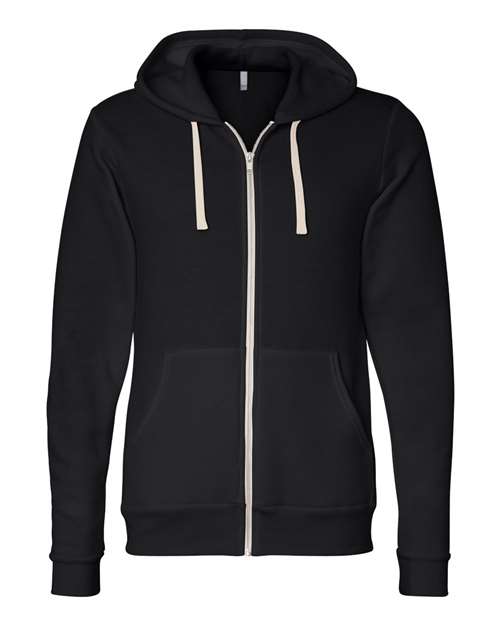 Unisex Triblend Sponge Fleece Full-Zip Hoodie Sweatshirt - BELLA + CANVAS - 3909