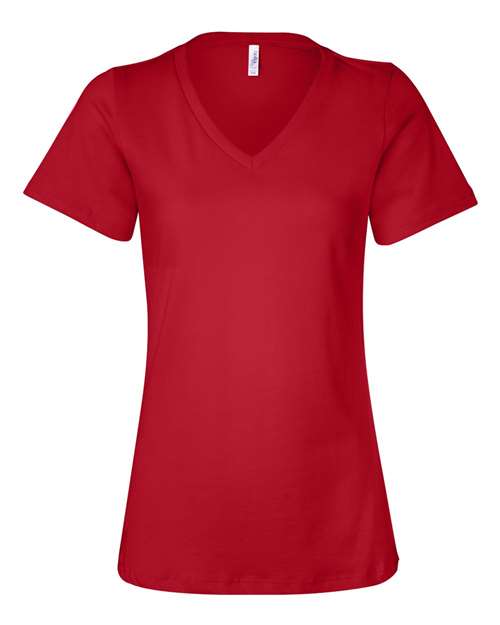 Women’s Relaxed Jersey V-Neck Tee - BELLA + CANVAS - 6405