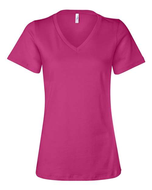 Women’s Relaxed Jersey V-Neck Tee - BELLA + CANVAS - 6405