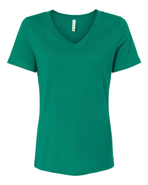 Women’s Relaxed Jersey V-Neck Tee - BELLA + CANVAS - 6405