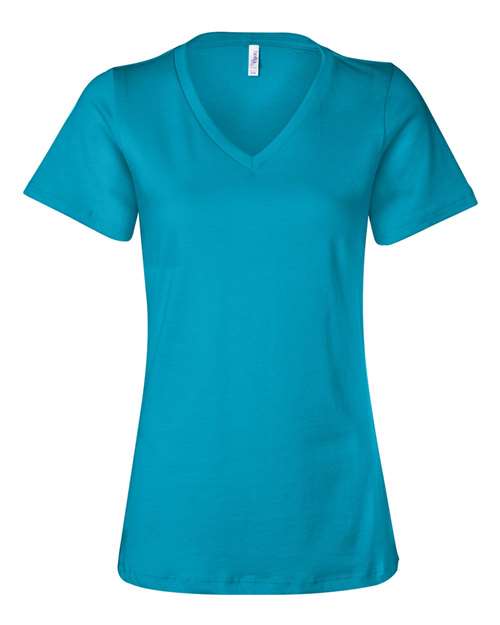 Women’s Relaxed Jersey V-Neck Tee - BELLA + CANVAS - 6405
