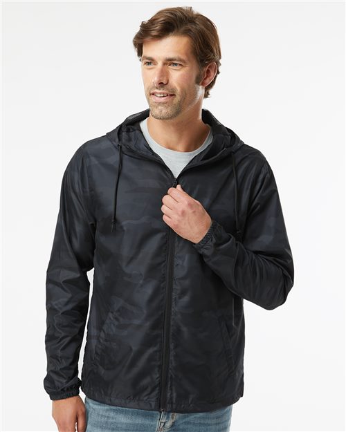 Men's Lightweight Windbreaker Full-Zip Jacket - Independent Trading Co. - EXP54LWZ
