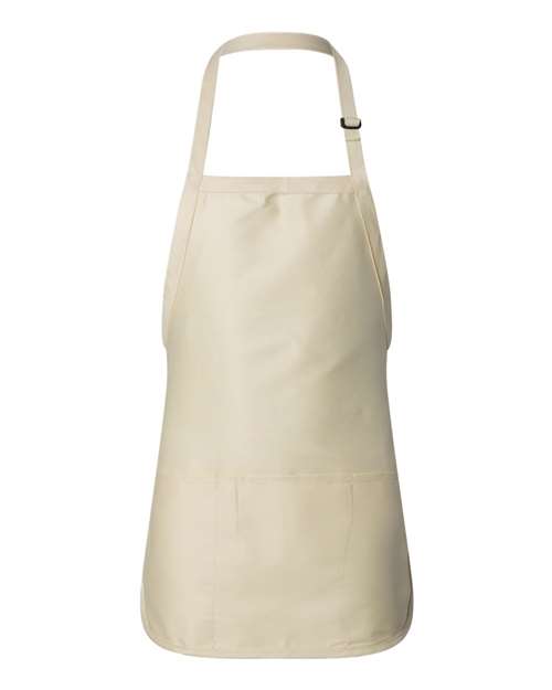 Full-Length Apron with Pouch Pocket - Q-Tees - Q4250
