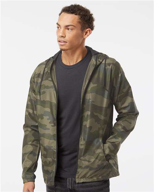 Men's Lightweight Windbreaker Full-Zip Jacket - Independent Trading Co. - EXP54LWZ