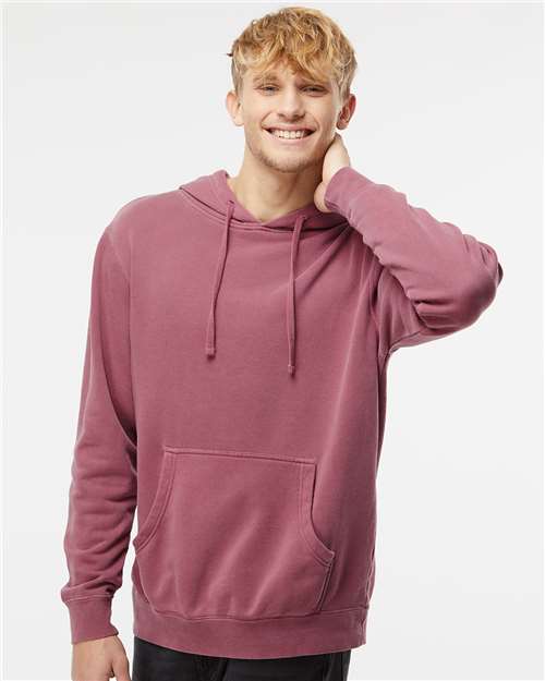 Unisex Midweight Pigment-Dyed Hooded Sweatshirt - Independent Trading Co. - PRM4500