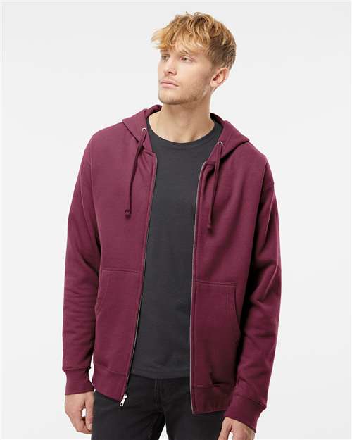 Unisex Midweight Full-Zip Hooded Sweatshirt - Independent Trading Co. - SS4500Z