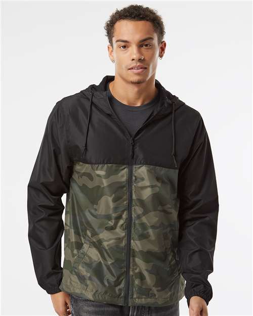 Men's Lightweight Windbreaker Full-Zip Jacket - Independent Trading Co. - EXP54LWZ
