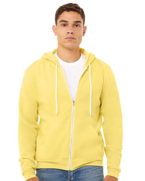 Unisex Sponge Fleece Full-Zip Hoodie Sweatshirt - BELLA + CANVAS - 3739