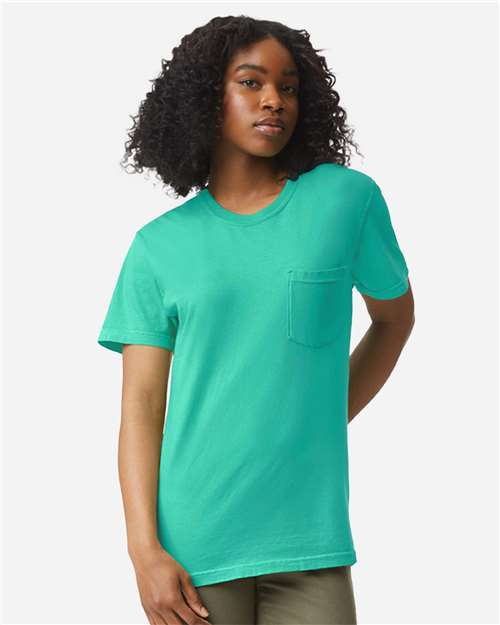 Unisex Garment-Dyed Heavyweight Pocket T-Shirt - Comfort Colors - 6030
