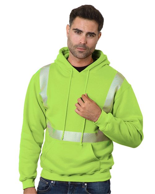 Unisex USA-Made High Visibility Hooded Sweatshirt - Bayside - 3739