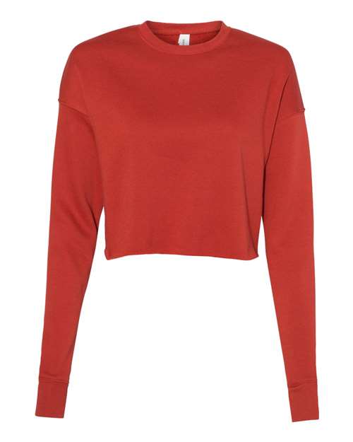 Women's Crop Fleece Crewneck Sweatshirt - BELLA + CANVAS - 7503