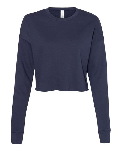 Women's Crop Fleece Crewneck Sweatshirt - BELLA + CANVAS - 7503