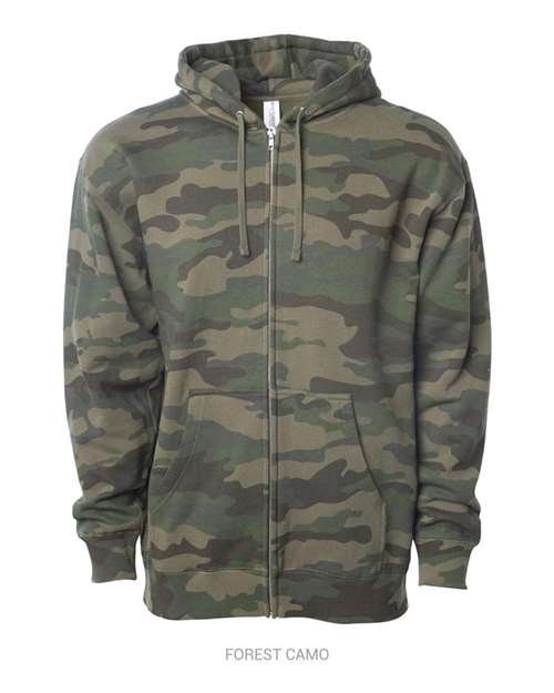 Unisex 8.5 oz. Midweight Full-Zip Hooded Sweatshirt - Independent Trading Co. - SS4500Z