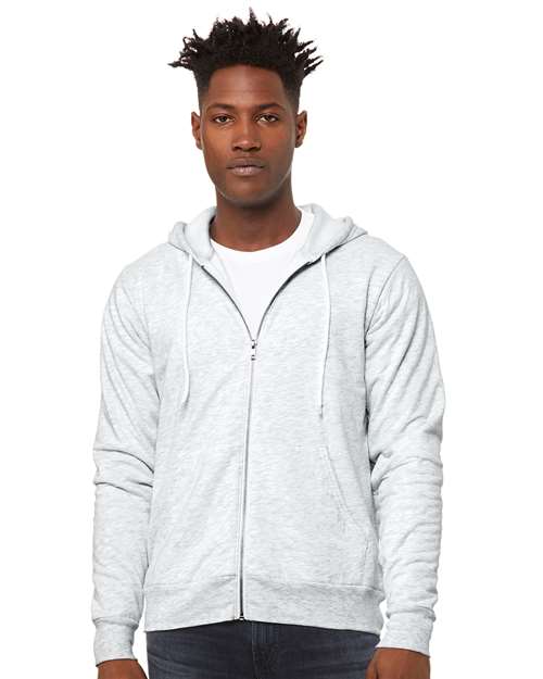 Unisex Sponge Fleece Full-Zip Hoodie Sweatshirt - BELLA + CANVAS - 3739