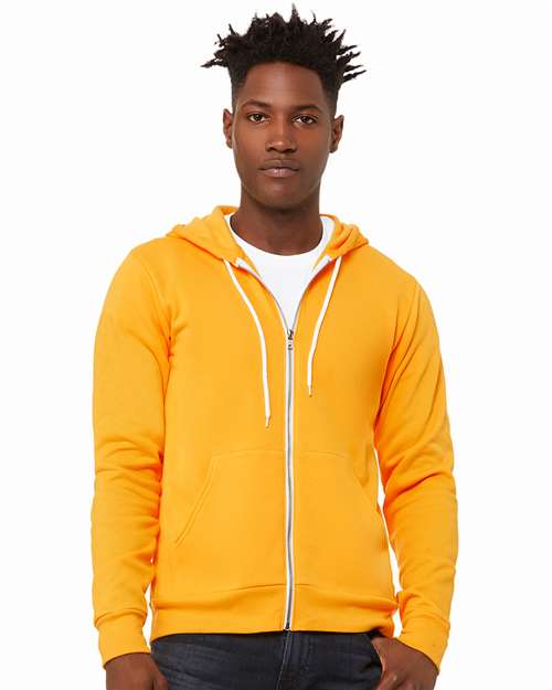 Unisex Sponge Fleece Full-Zip Hoodie Sweatshirt - BELLA + CANVAS - 3739
