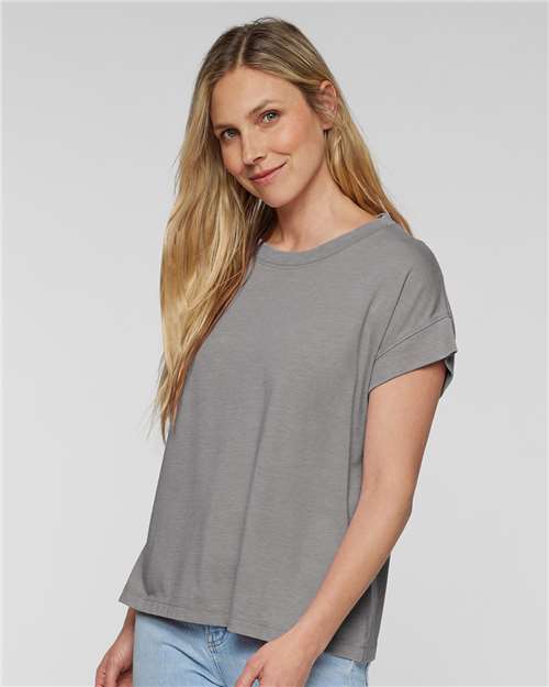 Women's Relaxed Vintage Wash Tee - LAT - 3502