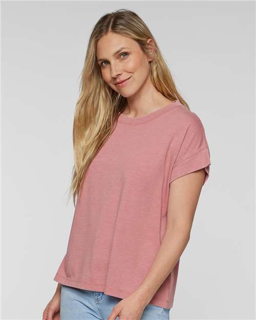 Women's Relaxed Vintage Wash Tee - LAT - 3502