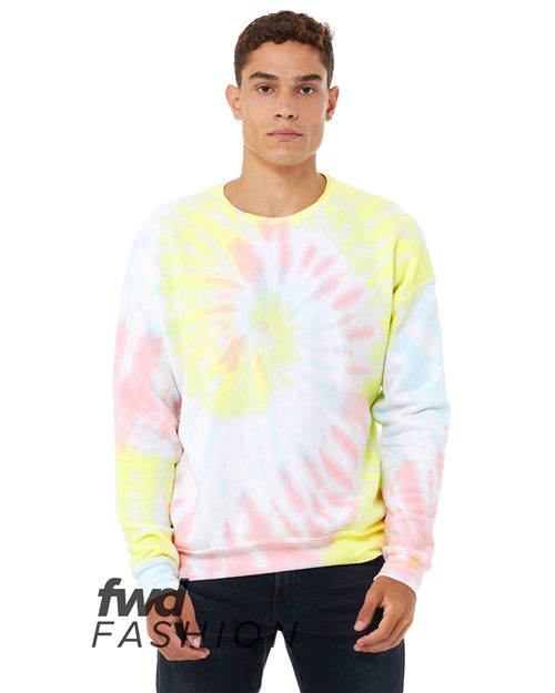 Unisex FWD Fashion Tie-Dyed Crewneck Sweatshirt - BELLA + CANVAS - 3945RD