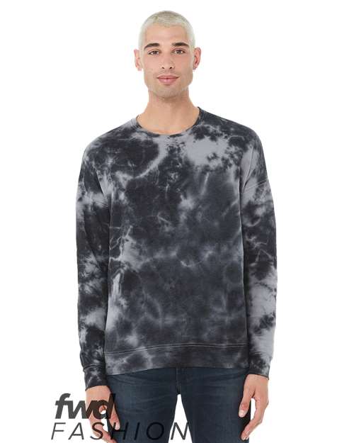 Unisex FWD Fashion Tie-Dyed Crewneck Sweatshirt - BELLA + CANVAS - 3945RD