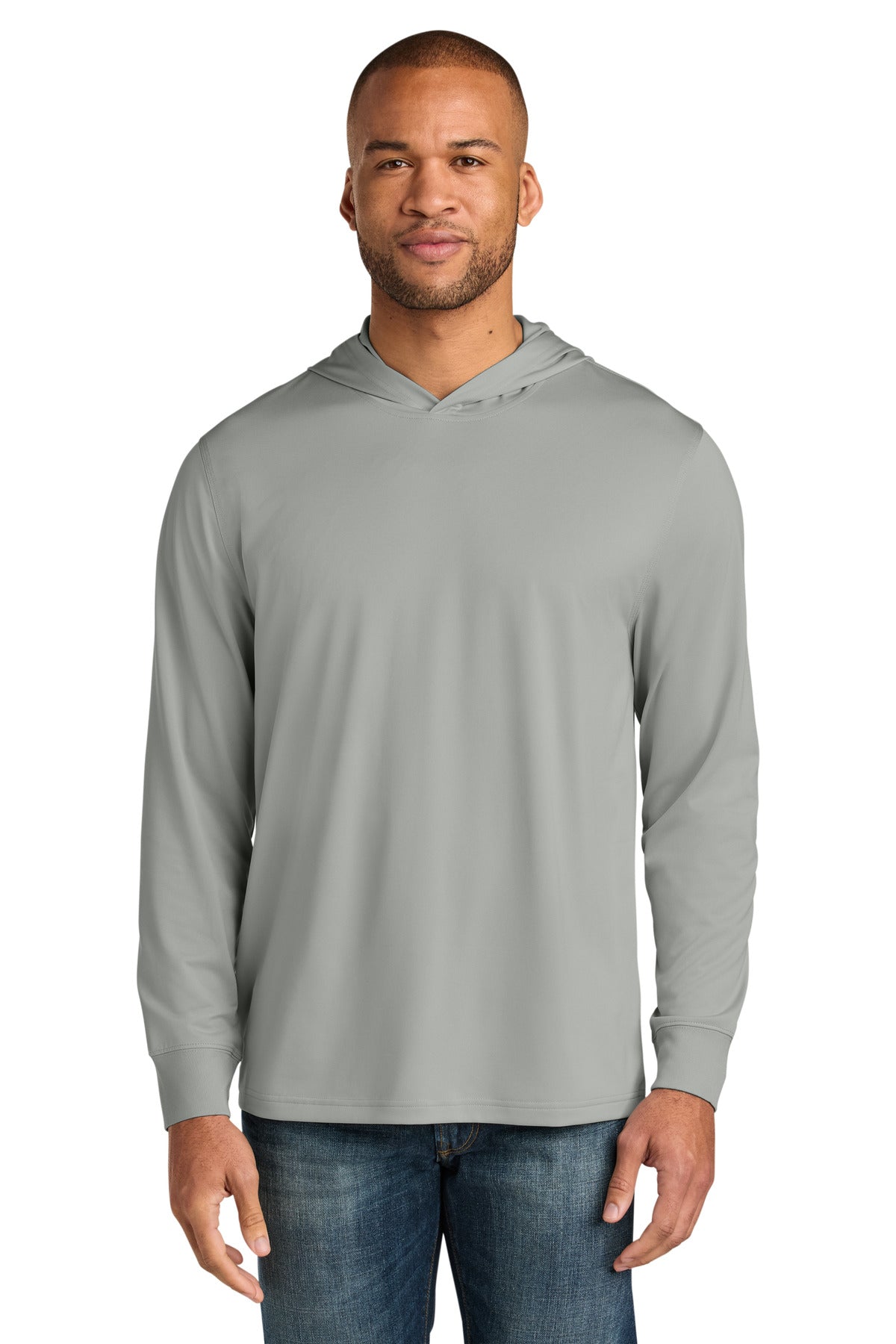Light grey long sleeve work shirt 
