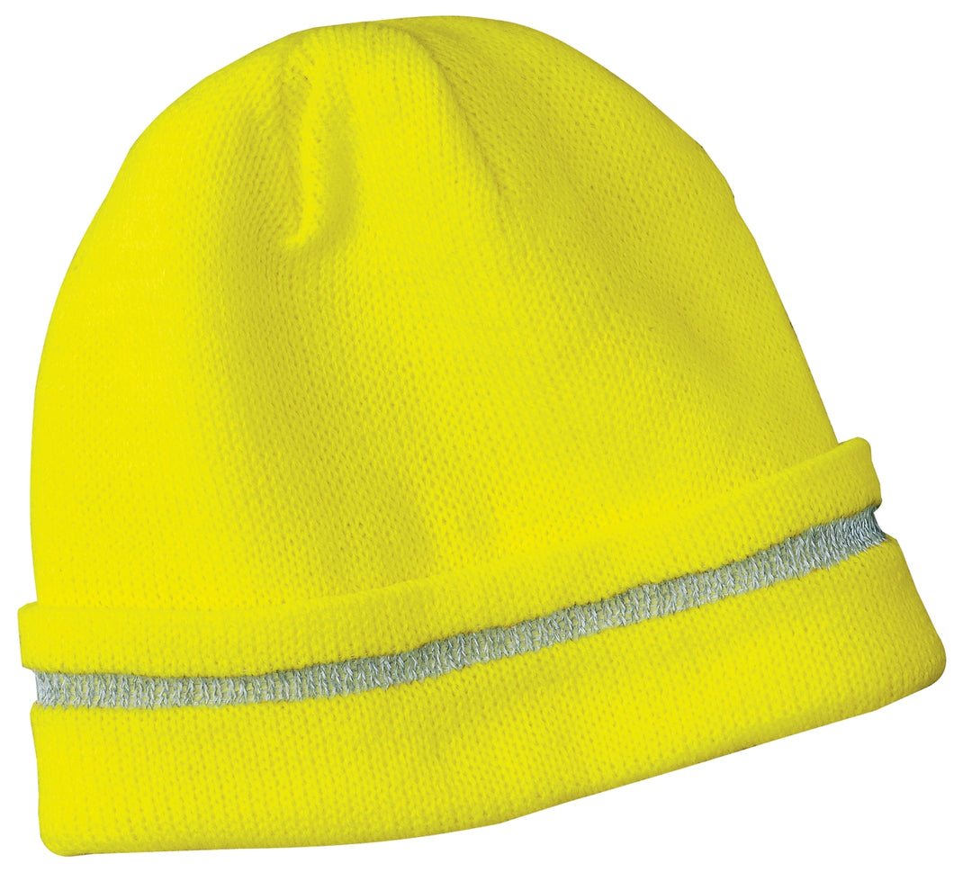 CornerStone ®  - Enhanced Visibility Beanie with Reflective Stripe.  CS800