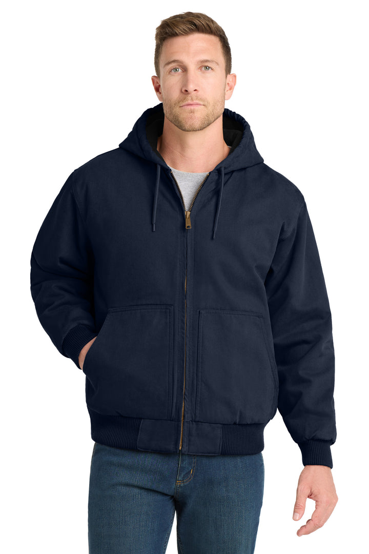 CornerStone ®  Washed Duck Cloth Insulated Hooded Work Jacket. CSJ41