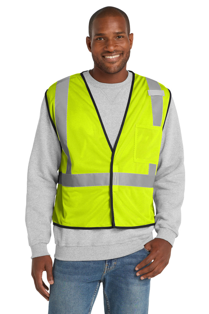 CornerStone  ®  ANSI 107 Class 2 Economy Mesh One-Pocket Vest. CSV100