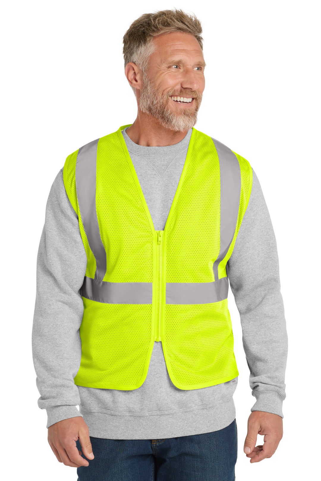 CornerStone  ®  ANSI 107 Class 2 Economy Mesh Zippered Vest. CSV101