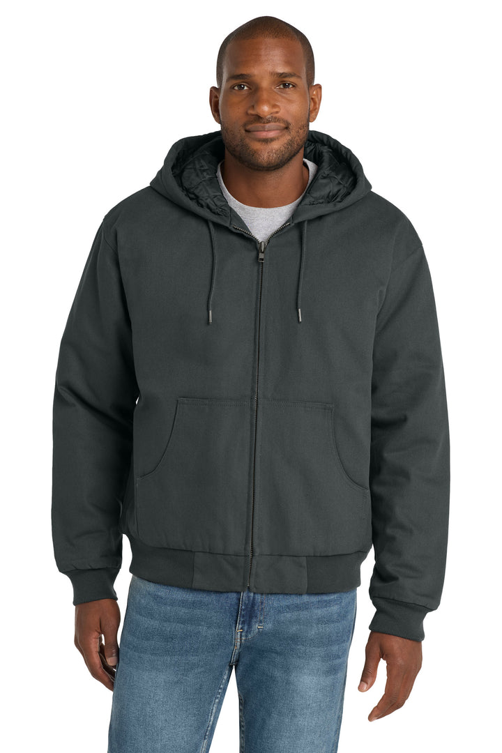 CornerStone ®  - Duck Cloth Hooded Work Jacket.  J763H