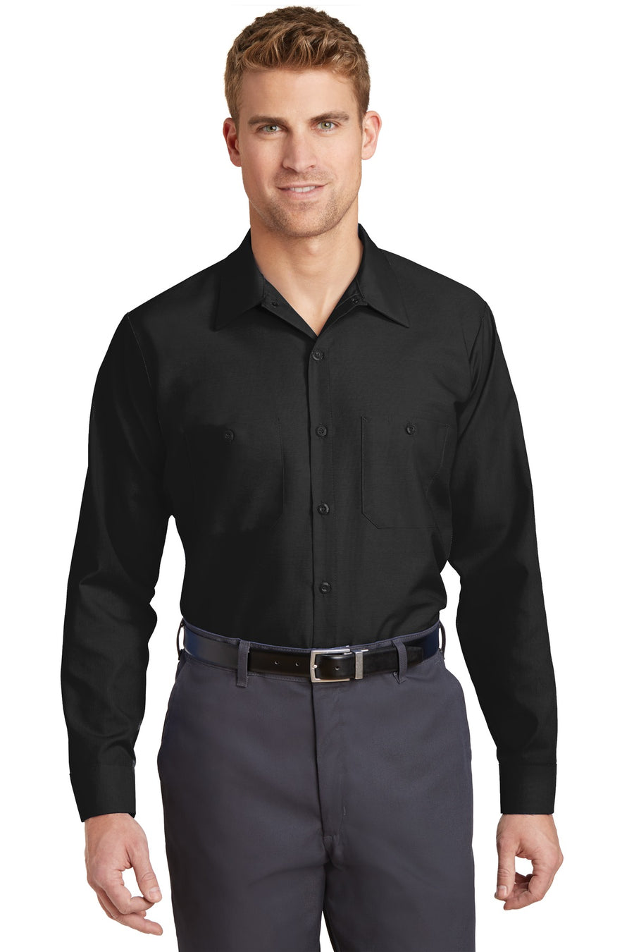 Red Kap ®  Long Sleeve Industrial Work Shirt.  SP14