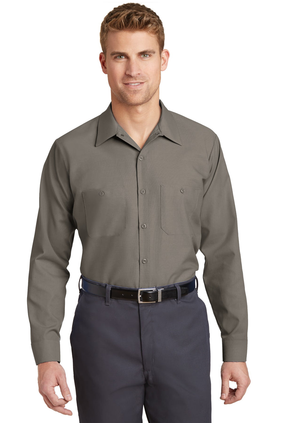 Red Kap ®  Long Sleeve Industrial Work Shirt.  SP14