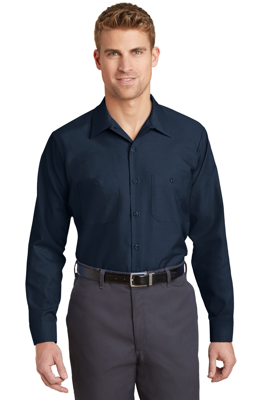 Red Kap ®  Long Sleeve Industrial Work Shirt.  SP14