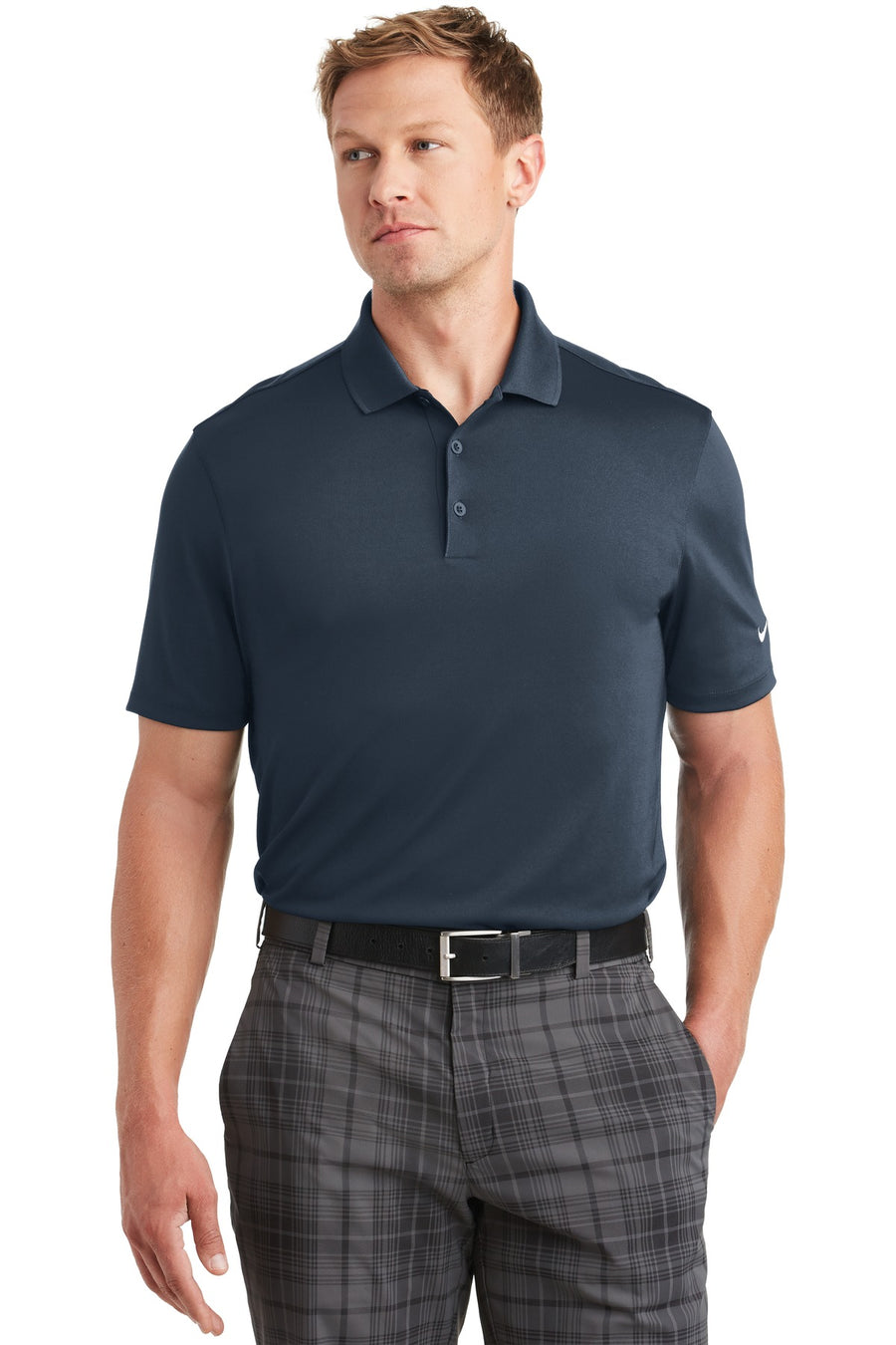 Nike Dri-FIT Classic Fit Players Polo with Flat Knit Collar.