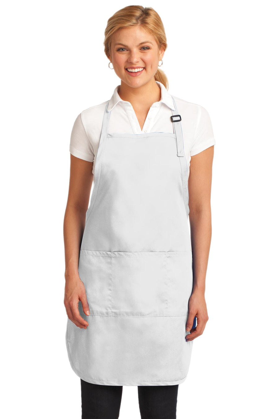 Port Authority Easy Care Full-Length Apron with Stain Release.