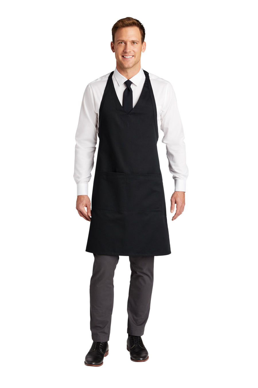 Port Authority Easy Care Tuxedo Apron with Stain Release.