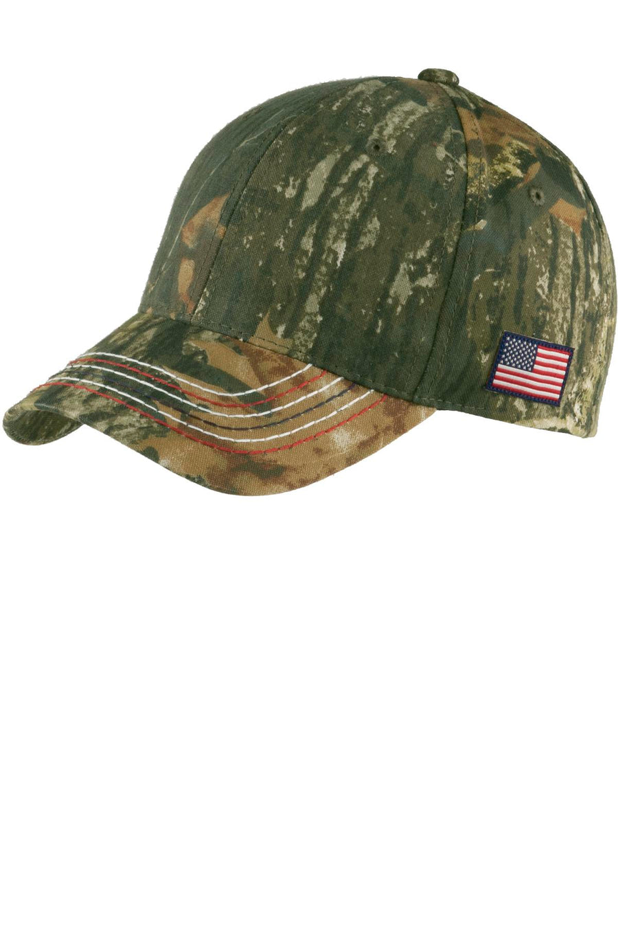 Port Authority Americana Contrast Stitch Camouflage Cap.