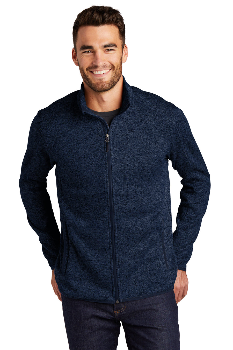 Port Authority Sweater Fleece Jacket.
