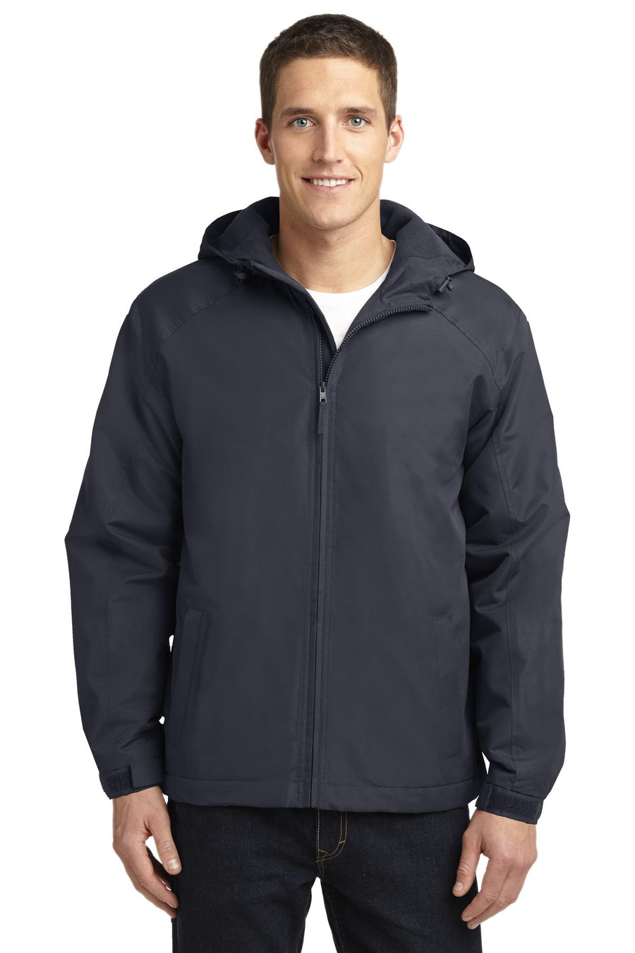Port Authority Hooded Charger Jacket.