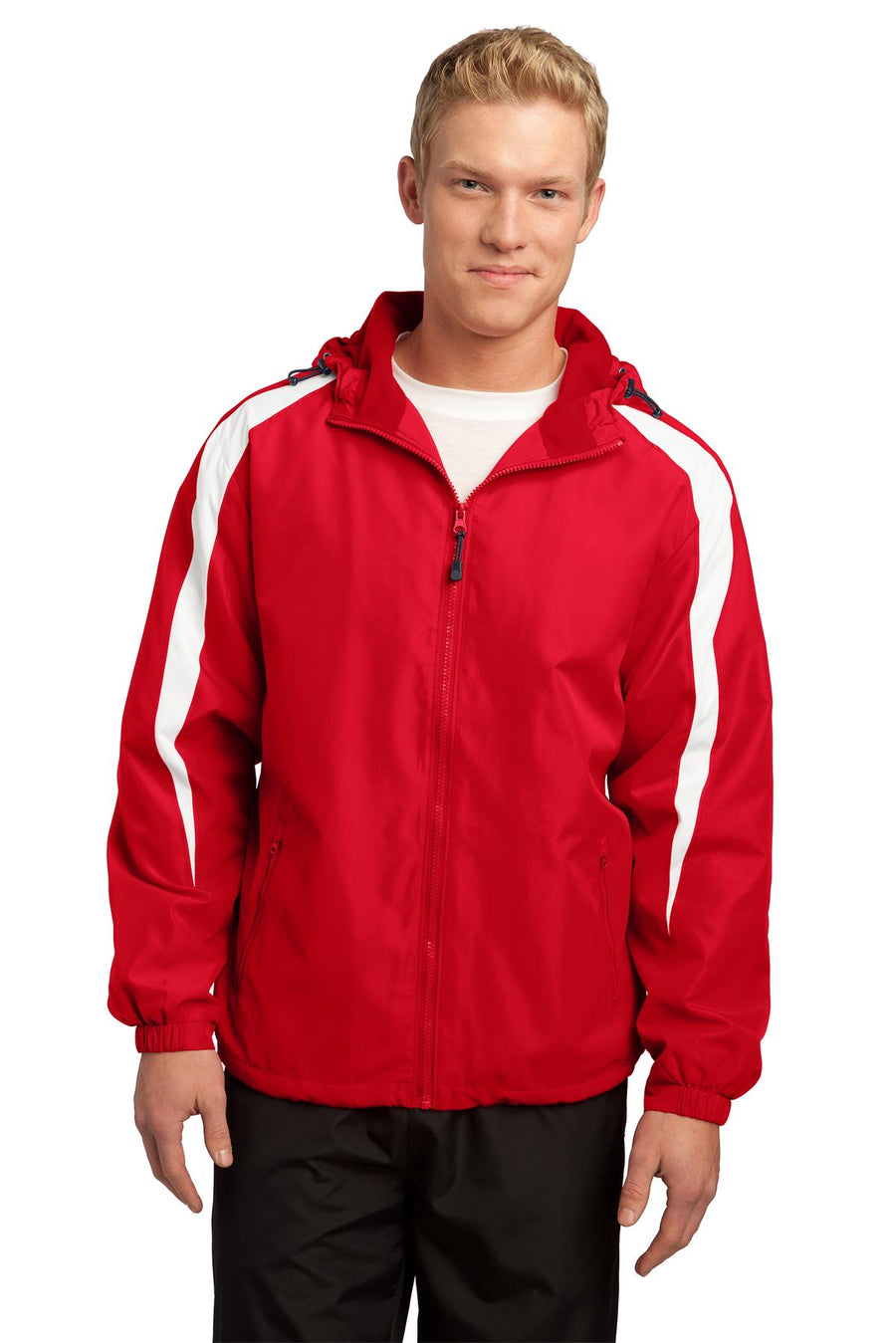 Sport-Tek Fleece-Lined Colorblock Jacket.