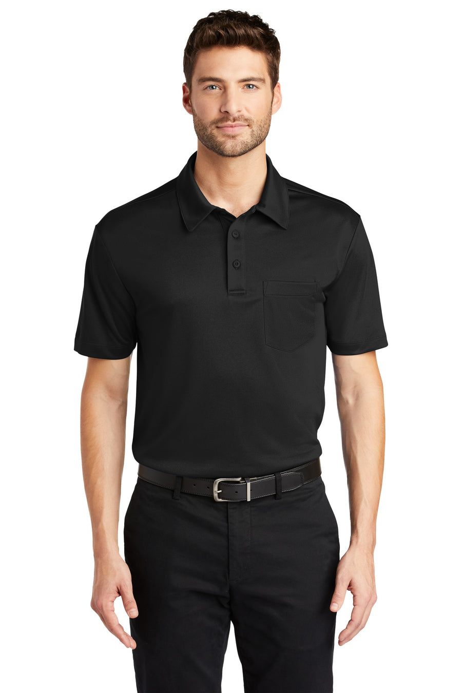 Port Authority Silk Touch Performance Pocket Polo.