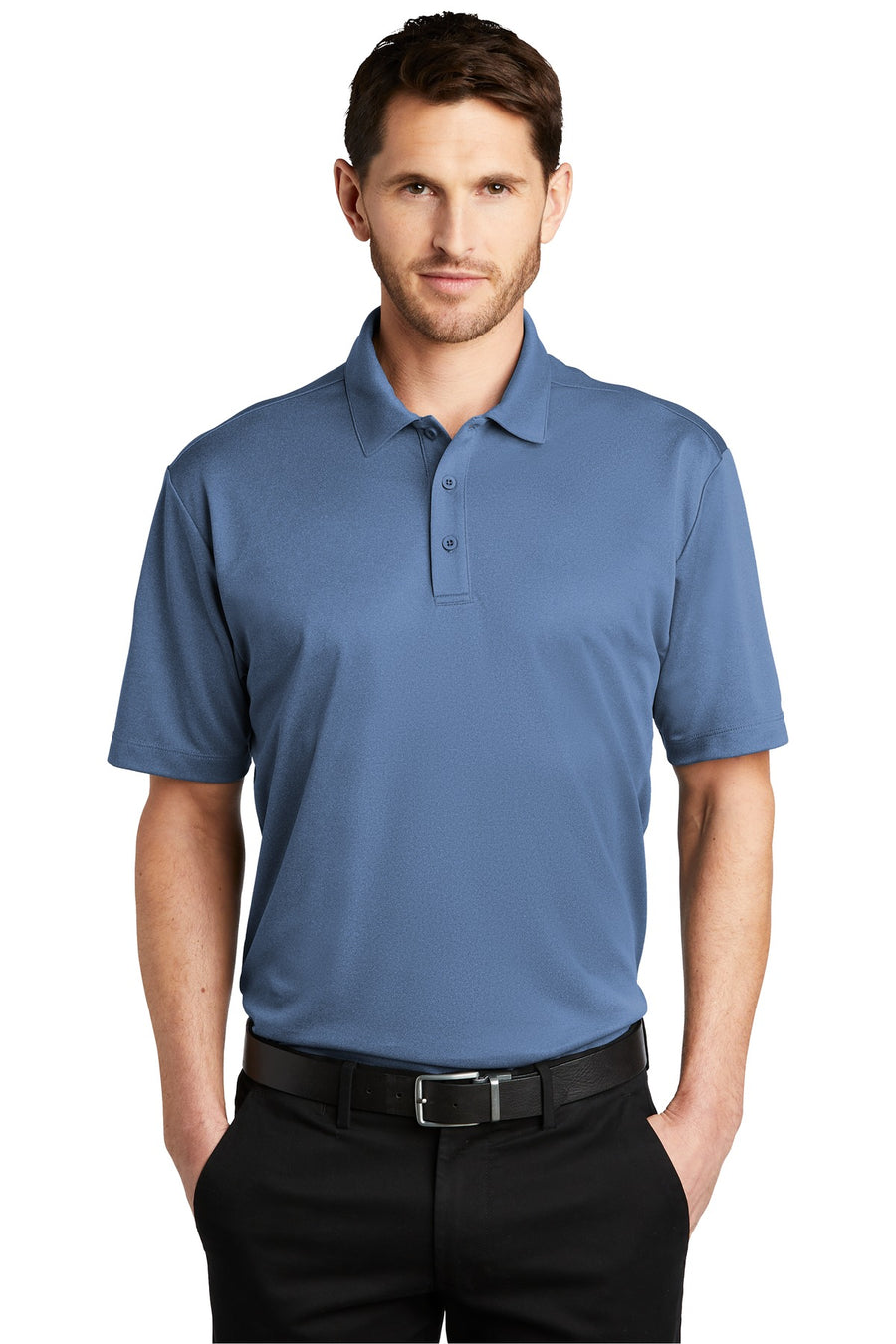 Port Authority Heathered Silk Touch Performance Polo.